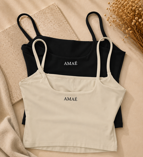 AMAÉ Active Contour Vest with Built-In Bra